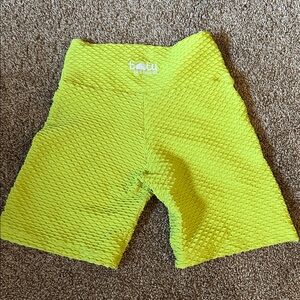 Croco Skin Shorts Blue Citrus